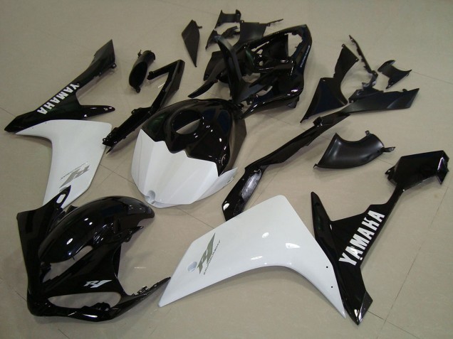 2007-2008 Yamaha YZF R1 Motorcycle Fairings - White Black UK