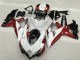 2008-2010 Suzuki GSXR 600/750 Motorcycle Fairings - White Red Glossy Black UK