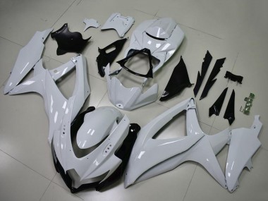 2008-2010 Suzuki GSXR 600/750 Motorcycle Fairings - Glossy White UK