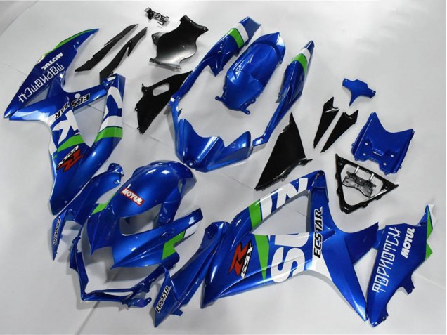 2008-2010 Suzuki GSXR 600/750 Motorcycle Fairings - Blue White Green Black UK