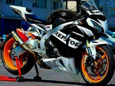 2008-2011 Honda CBR1000RR Motorcycle Fairings - Silver White Glossy Black Repsol UK