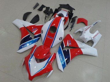 2008-2011 Honda CBR1000RR Motorcycle Fairing Kits - White Red Blue HRC UK