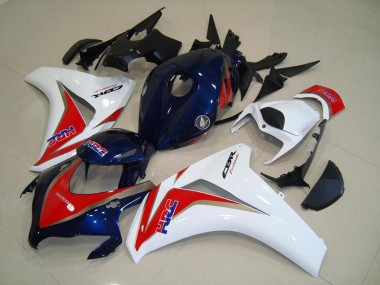 2008-2011 Honda CBR1000RR Motorcycle Fairings - White Red Blue HRC UK