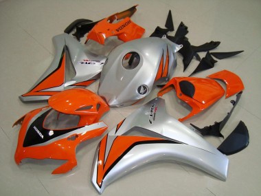 2008-2011 Honda CBR1000RR Motorcycle Fairings - Silver Orange Glossy Black UK