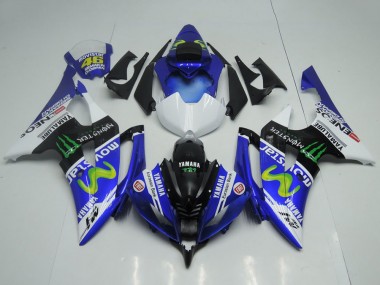 2008-2016 Yamaha YZF R6 Motorcycle Fairings - Blue White Glossy Black Green Monster MoviStar Yamalube ENEOS UK