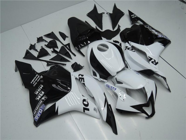 2009-2012 Honda CBR600RR Motorcycle Fairing - White Glossy Black Repsol UK