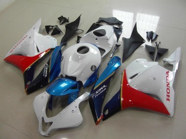 2009-2012 Honda CBR600RR Motorcycle Fairing - White Blue Red Glossy Black UK