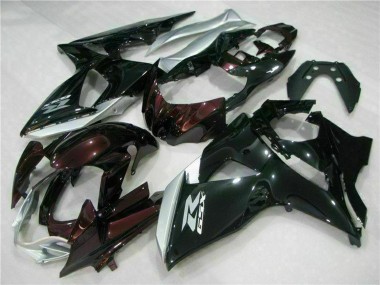 2009-2016 Suzuki GSXR 1000 Motorcycle Fairings - Glossy Black Silver White UK