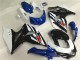 2009-2016 Suzuki GSXR 1000 Full Motorcycle Fairing Kits - White Blue Black UK