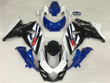 2009-2016 Suzuki GSXR 1000 Full Motorcycle Fairing Kits - White Blue Black UK