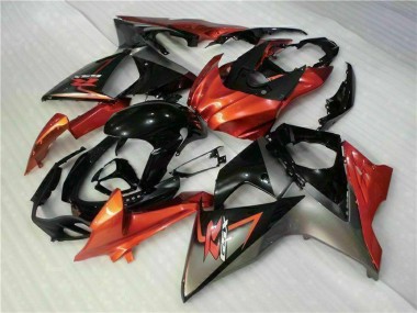 2009-2016 Suzuki GSXR 1000 Motorcycle Fairings - Orange Glossy Black UK