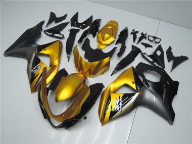 2009-2016 Suzuki GSXR 1000 Motorcycle Fairings - Gold Matte Black UK