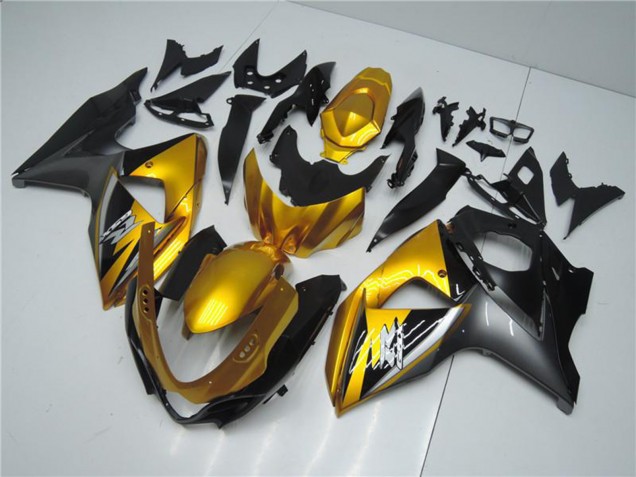 2009-2016 Suzuki GSXR 1000 Motorcycle Fairings - Gold Matte Black UK