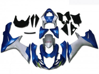 2011-2024 Suzuki GSXR 600/750 Motorcycle Fairings - Silver Blue UK