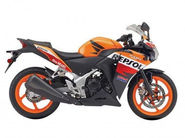 2011-2015 Honda CBR250RR Motorcycle Fairings - Orange White Red Glossy Black Repsol HRC UK