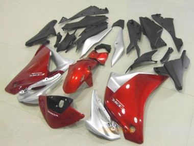 2011-2015 Honda CBR250RR Motorcycle Fairing - Silver Red UK