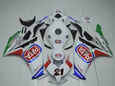 2012-2016 Honda CBR1000RR Motorcycle Fairings - White Red Blue Green Pata 21 UK