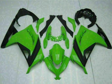 2013-2024 Kawasaki Ninja 300 EX300R Motorcycle Fairings - Green Black UK