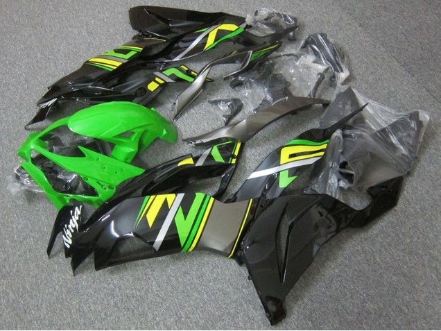 2019-2022 Kawasaki ZX6R Motorcycle Fairings - Green Black Yellow UK