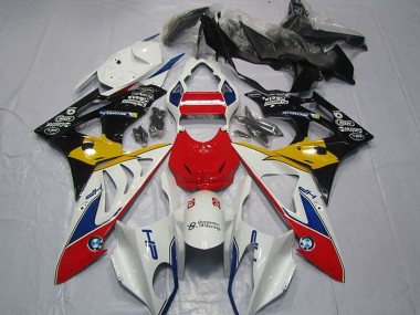 2009-2014 BMW S1000RR Motorcycle Fairings - White Red Yellow Blue Black HP Castrol UK