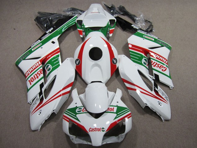 2004-2005 Honda CBR1000RR Motorcycle Fairings - White Red Green Castrol UK