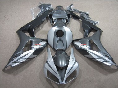2006-2007 Honda CBR1000RR Motorcycle Fairings - Silver Grey Matte Black Fireblade UK