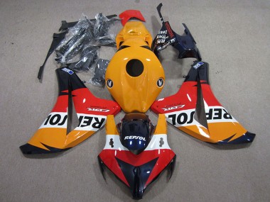 2008-2011 Honda CBR1000RR Motorcycle Fairings Kits - Orange White Red Glossy Black Repsol UK