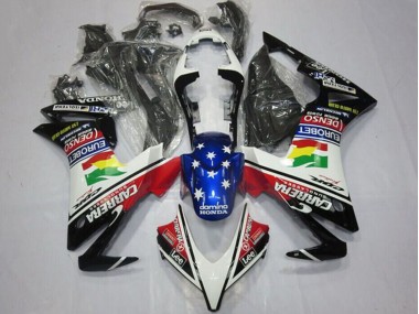 2013-2015 Honda CBR500R Motorcycle Fairings - White Red Blue Glossy Black Star Carrera Lee DENSO EuroBet UK