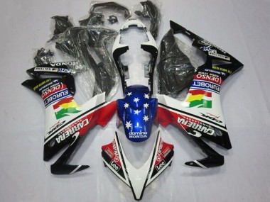 2013-2015 Honda CBR500R Motorcycle Fairings - White Red Blue Glossy Black Star Carrera Lee DENSO EuroBet UK