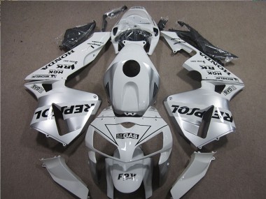 2005-2006 Honda CBR600RR Motorcycle Fairings - White Black Repsol UK