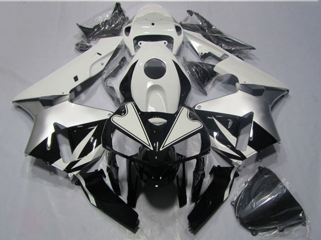 2005-2006 Honda CBR600RR Motorcycle Fairings Kits - White Black UK