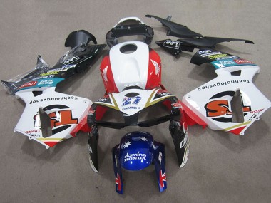 2005-2006 Honda CBR600RR Motorcycle Fairings - White Red Black Blue 27 UK