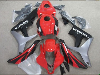 2007-2008 Honda CBR600RR Motorcycle Fairing - Silver Red Glossy Black UK