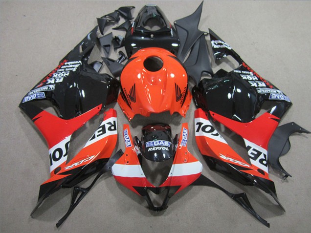 2009-2012 Honda CBR600RR Full Motorcycle Fairings - Orange White Red Glossy Black Repsol UK