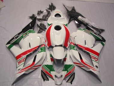 2009-2012 Honda CBR600RR Motorcycle Fairing - White Red Green Castrol UK