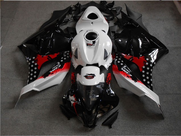 2009-2012 Honda CBR600RR Bike Fairings - White Red Glossy Black UK