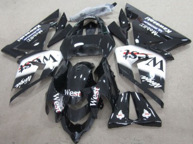 2004-2005 Kawasaki ZX10R Motorcycle Fairings - Black West Ninja UK