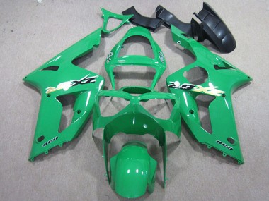 2003-2004 Kawasaki ZX6R Motorcycle Fairing Kits - Green UK