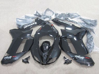 2007-2008 Kawasaki ZX6R Motorcycle Fairings - Black Ninja 636 UK