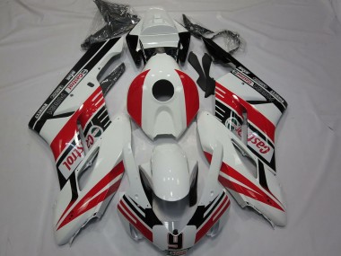 2004-2005 Honda CBR1000RR Motorcycle Fairings - White Red Glossy Black Castrol 9 UK