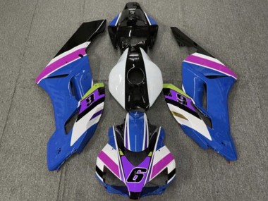 2004-2005 Honda CBR1000RR Motorcycle Fairings - White Blue Purple Yellow Glossy Black 6 UK
