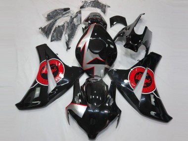 2008-2011 Honda CBR1000RR Motorcycle Fairings - Silver Red Glossy Black UK