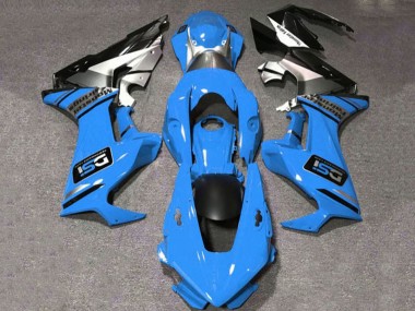 2017-2023 Honda CBR1000RR Motorcycle Fairings - Blue White Silver Glossy Black DSI UK