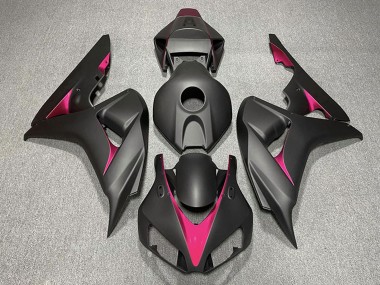 2006-2007 Honda CBR1000RR Motorcycle Fairings - Matte Black Pink UK