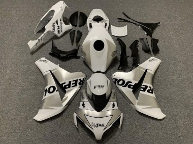 2008-2011 Honda CBR1000RR Motorcycle Fairings - White Silver Black Repsol UK