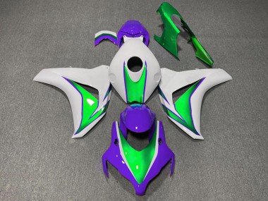2008-2011 Honda CBR1000RR Motorcycle Fairings - White Green Purple The Joker UK