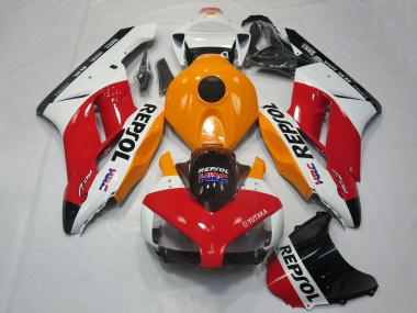 2004-2005 Honda CBR1000RR Motorcycle Fairings - White Orange Red Glossy Black Repsol HRC UK