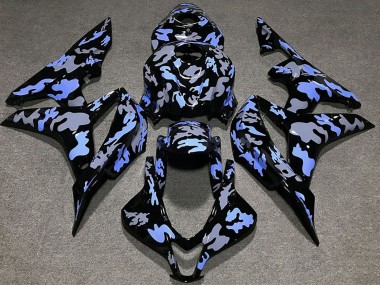 2007-2008 Honda CBR600RR Motorcycle Fairing - Blue Grey Camouflage UK