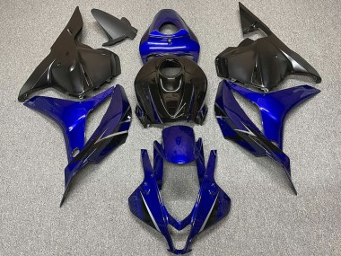 2009-2012 Honda CBR600RR Motorcycle Fairings - Blue Glossy Black OEM Style UK