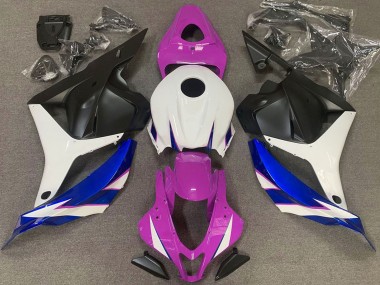 2009-2012 Honda CBR600RR Motorcycle Fairings - White Pink Blue Matte Black UK